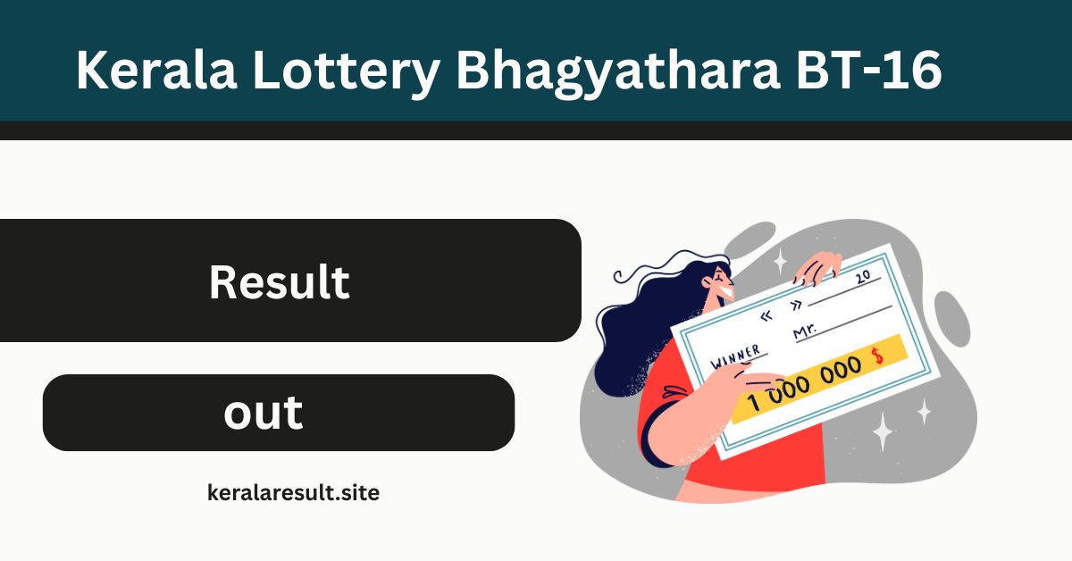 Kerala Lottery Bhagyathara BT-16